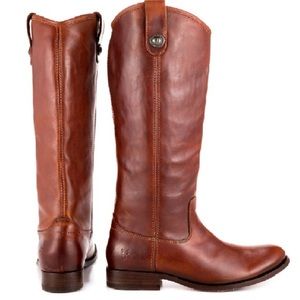 Frye Melissa Button Riding Boot Wide Calf
